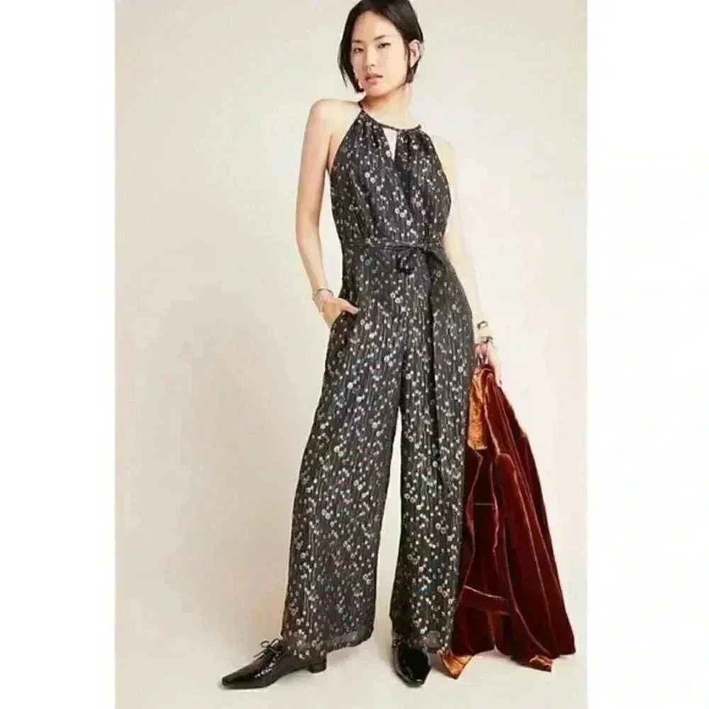 Anthropologie Sparkling Edita Jumpsuit
